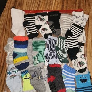 21 Assorted Colorful Toddler Socks